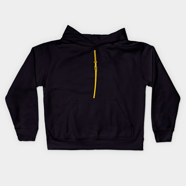 katana (gold) Kids Hoodie by PabloDeChenez